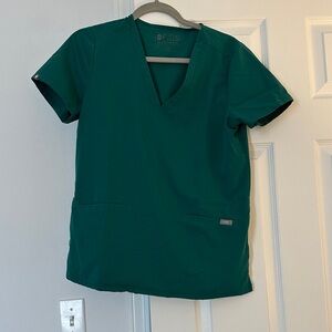 Figs Women's Hunter Green scrub top